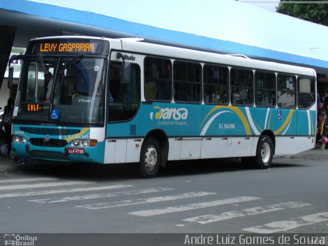 TRANSA - Transa Transporte Coletivo RJ 164.006 na cidade de Três Rios, Rio de Janeiro, Brasil, por André Luiz Gomes de Souza. Número da foto: #1819950.