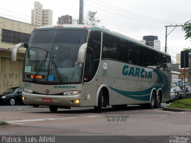 Viação Garcia 7411 na cidade de Curitiba, Paraná, Brasil, por Patrick  Luis Aifeld. ID da foto: 1818531.