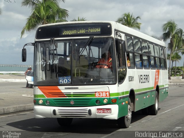 Auto Viação Veleiro 8381 na cidade de Maceió, Alagoas, Brasil, por Rodrigo Fonseca. ID da foto: 1819773.