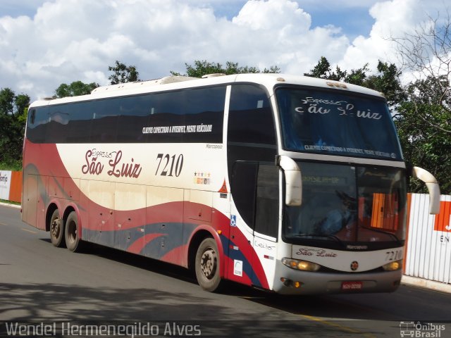 Expresso São Luiz 7200 na cidade de Brasília, Distrito Federal, Brasil, por Wendel Hermenegildo Alves. Número da foto: #1818736.