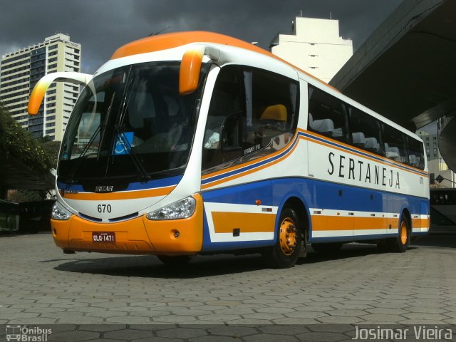 Viação Sertaneja 670 na cidade de Belo Horizonte, Minas Gerais, Brasil, por Josimar Vieira. Número da foto: #1822378.