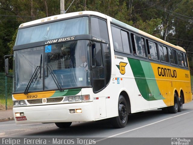 Empresa Gontijo de Transportes 11190 na cidade de Belo Horizonte, Minas Gerais, Brasil, por Felipe da Silva Ferreira. Número da foto: #1821214.