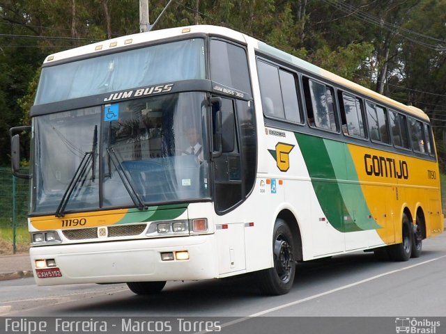 Empresa Gontijo de Transportes 11190 na cidade de Belo Horizonte, Minas Gerais, Brasil, por Felipe da Silva Ferreira. ID da foto: 1821214.