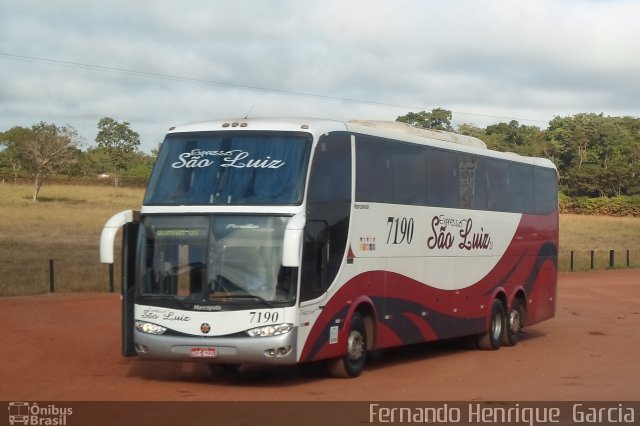 Expresso São Luiz 7190 na cidade de Cuiabá, Mato Grosso, Brasil, por Fernando Henrique  Garcia. Número da foto: #1821895.