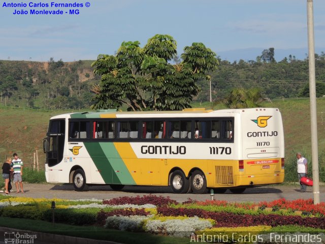 Empresa Gontijo de Transportes 11170 na cidade de João Monlevade, Minas Gerais, Brasil, por Antonio Carlos Fernandes. Número da foto: #1821263.