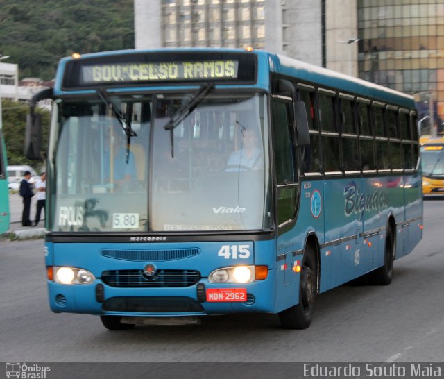 Biguaçu Transportes Coletivos Administração e Participação 415 na cidade de Florianópolis, Santa Catarina, Brasil, por Eduardo Souto Maia. Número da foto: #1824403.