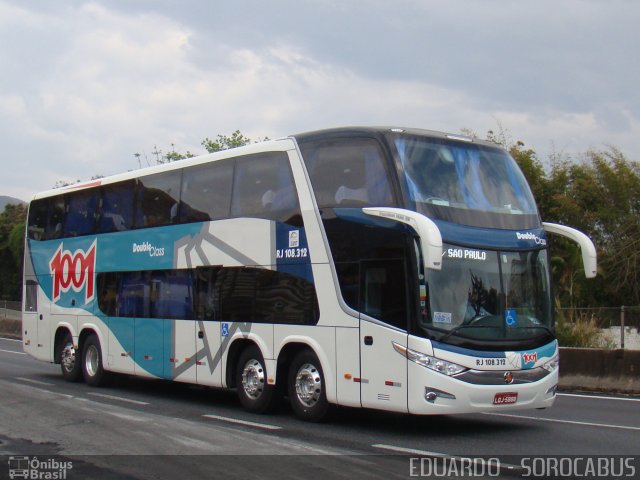 Auto Viação 1001 RJ 108.312 na cidade de Aparecida, São Paulo, Brasil, por EDUARDO - SOROCABUS. Número da foto: #1823550.