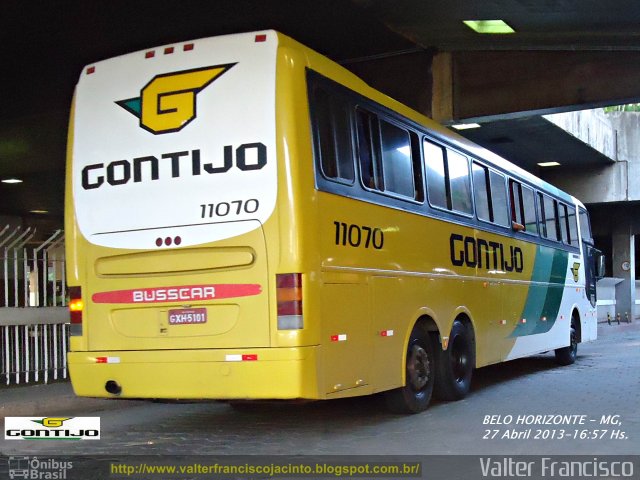 Empresa Gontijo de Transportes 11070 na cidade de Belo Horizonte, Minas Gerais, Brasil, por Valter Francisco. ID da foto: 1822915.