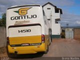 Empresa Gontijo de Transportes 14510 na cidade de Minas Novas, Minas Gerais, Brasil, por Breno Martins. Número da foto: #:id.