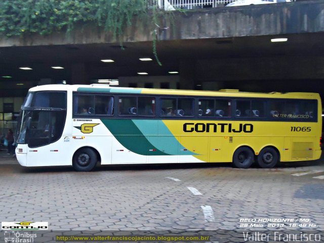 Empresa Gontijo de Transportes 11065 na cidade de Belo Horizonte, Minas Gerais, Brasil, por Valter Francisco. ID da foto: 1825874.