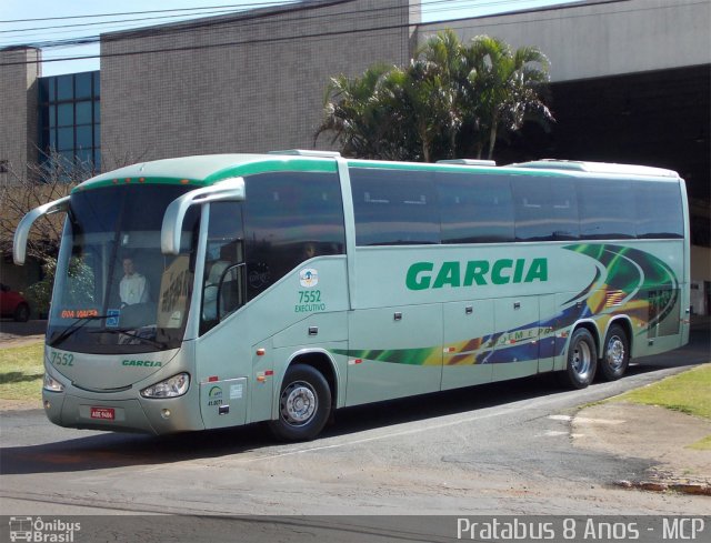 Viação Garcia 7552 na cidade de Apucarana, Paraná, Brasil, por Cristiano Soares da Silva. ID da foto: 1826104.