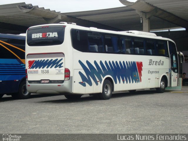 Breda Transportes e Serviços 1538 na cidade de Mongaguá, São Paulo, Brasil, por Lucas Nunes Fernandes. Número da foto: #1826356.