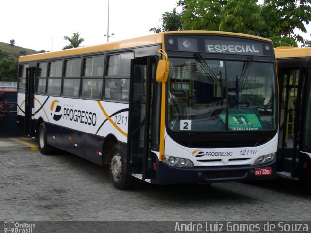 Viação Progresso 12110 na cidade de Três Rios, Rio de Janeiro, Brasil, por André Luiz Gomes de Souza. ID da foto: 1825960.