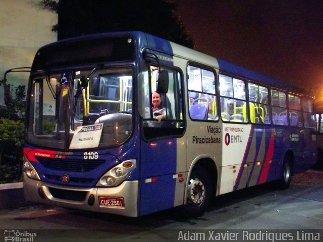 Viação Piracicabana 8109 na cidade de São Vicente, São Paulo, Brasil, por Adam Xavier Rodrigues Lima. ID da foto: 1824740.