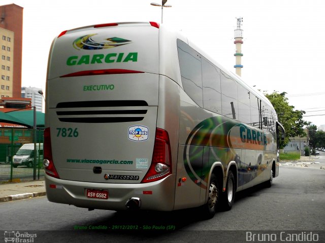 Viação Garcia 7826 na cidade de São Paulo, São Paulo, Brasil, por Bruno Candido . Número da foto: #1772085.