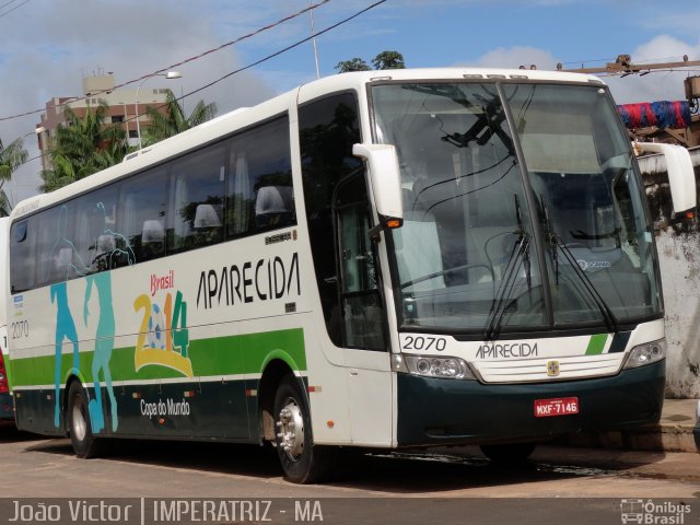 Viação Nossa Senhora Aparecida 2070 na cidade de Imperatriz, Maranhão, Brasil, por João Victor. ID da foto: 1772753.