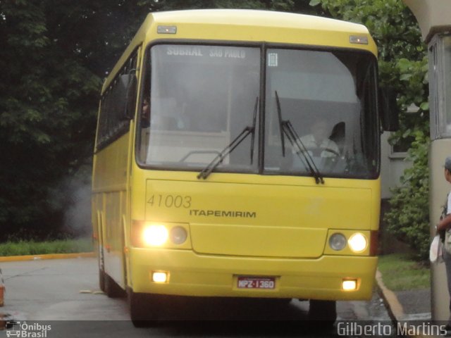 Viação Itapemirim 41003 na cidade de São Paulo, São Paulo, Brasil, por Gilberto Martins. ID da foto: 1772531.