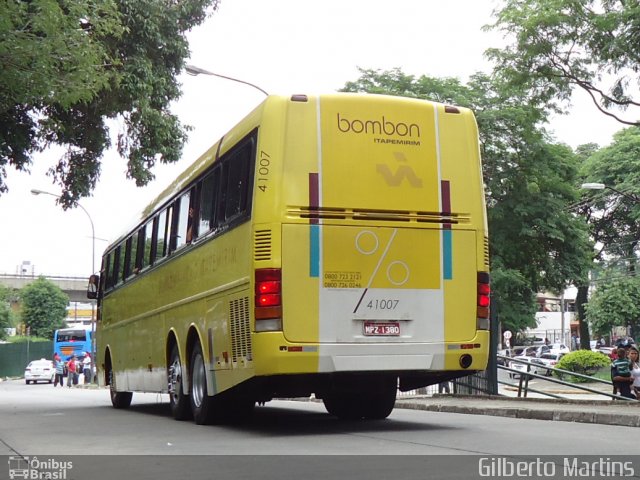 Viação Itapemirim 41007 na cidade de São Paulo, São Paulo, Brasil, por Gilberto Martins. ID da foto: 1772523.