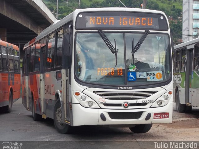 Evanil Transportes e Turismo RJ 132.066 na cidade de Nova Iguaçu, Rio de Janeiro, Brasil, por Tulio Machado. Número da foto: #1826882.