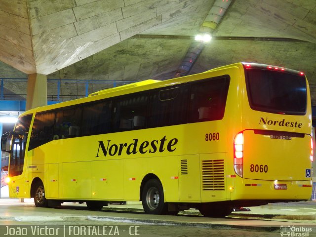 Viação Nordeste 8060 na cidade de Fortaleza, Ceará, Brasil, por João Victor. Número da foto: #1827548.