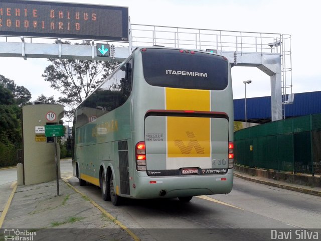 Viação Itapemirim 230 na cidade de São Paulo, São Paulo, Brasil, por Davi Silva. Número da foto: #1826897.