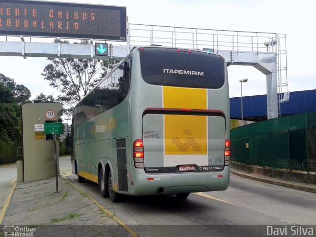 Viação Itapemirim 230 na cidade de São Paulo, São Paulo, Brasil, por Davi Silva. ID da foto: 1826897.