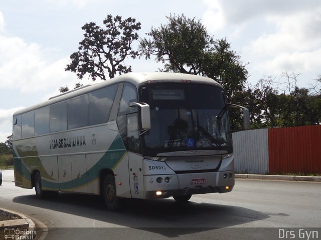 Transbrasiliana Transportes e Turismo 50501 na cidade de Brasília, Distrito Federal, Brasil, por Daniel Rocha dos Santos. ID da foto: 1827276.