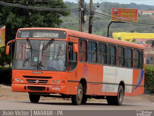 Transmar Transporte de Passageiros 0040 na cidade de Marabá, Pará, Brasil, por João Victor. Número da foto: #1829995.