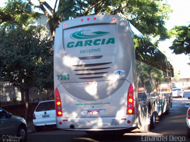 Viação Garcia 7282 na cidade de Apucarana, Paraná, Brasil, por Emanoel Diego.. Número da foto: #1773785.