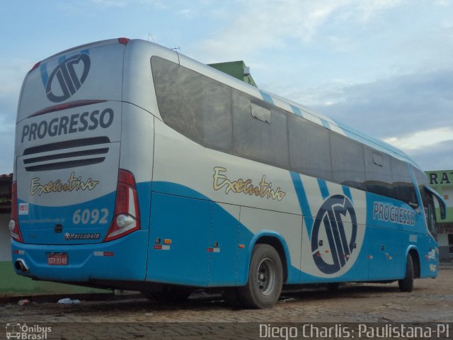 Auto Viação Progresso 6092 na cidade de Paulistana, Piauí, Brasil, por Diego Charlis Coelho. Número da foto: #1773846.