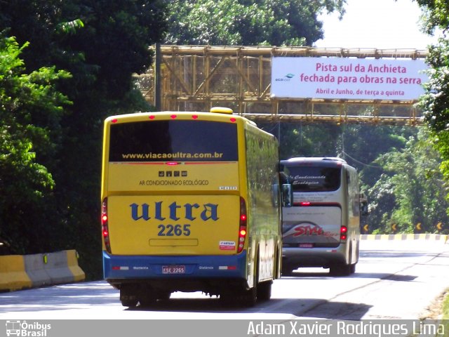 Viação Ultra 2265 na cidade de Cubatão, São Paulo, Brasil, por Adam Xavier Rodrigues Lima. Número da foto: #1774125.