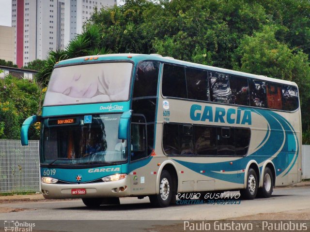 Viação Garcia 6019 na cidade de Curitiba, Paraná, Brasil, por Paulo Gustavo. ID da foto: 1773649.