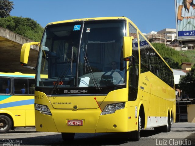 Viação Itapemirim 48115 na cidade de Cachoeiro de Itapemirim, Espírito Santo, Brasil, por Luiz Claudio . Número da foto: #1774566.