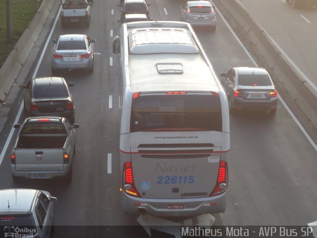 Viação Nasser 226115 na cidade de São Paulo, São Paulo, Brasil, por Matheus Mota Rosa da Silva. ID da foto: 1774485.