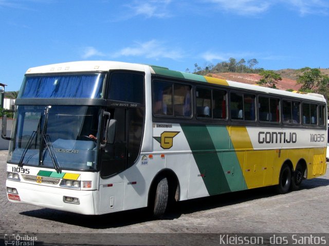 Empresa Gontijo de Transportes 11035 na cidade de Teófilo Otoni, Minas Gerais, Brasil, por Kleisson  dos Santos. ID da foto: 1775551.