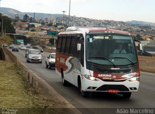 Viação Serro 25813 na cidade de Belo Horizonte, Minas Gerais, Brasil, por Adão Raimundo Marcelino. ID da foto: 1776808.