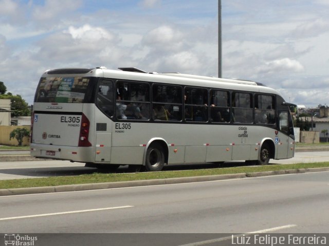Auto Viação São José dos Pinhais EL305 na cidade de Curitiba, Paraná, Brasil, por Luiz Felipe Ferreira. Número da foto: #1777910.