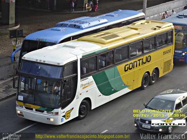 Empresa Gontijo de Transportes 15600 na cidade de Belo Horizonte, Minas Gerais, Brasil, por Valter Francisco. ID da foto: 1777788.