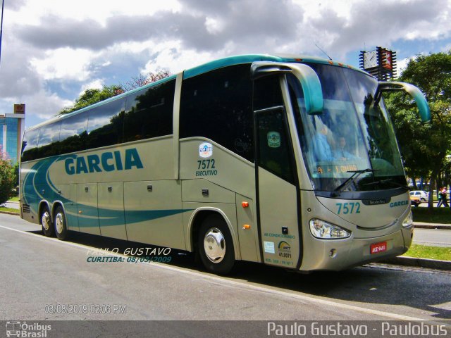 Viação Garcia 7572 na cidade de Curitiba, Paraná, Brasil, por Paulo Gustavo. Número da foto: #1781130.