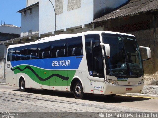 Bel-Tour Transportes e Turismo 326 na cidade de Rio de Janeiro, Rio de Janeiro, Brasil, por Michel Soares da Rocha. Número da foto: #1781182.