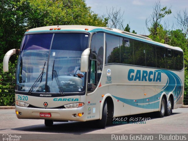 Viação Garcia 7620 na cidade de Curitiba, Paraná, Brasil, por Paulo Gustavo. Número da foto: #1781154.