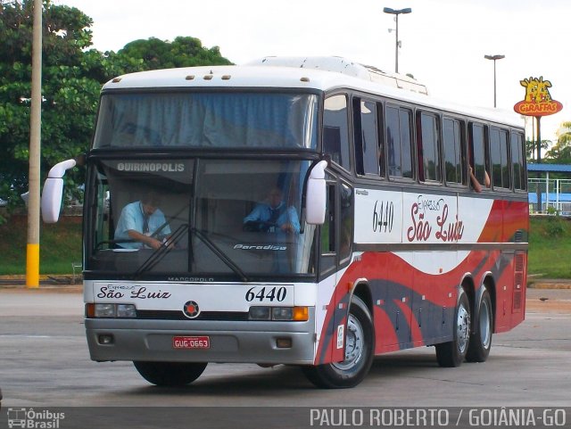 Expresso São Luiz 6440 na cidade de Goiânia, Goiás, Brasil, por Paulo Roberto de Morais Amorim. Número da foto: #1780919.
