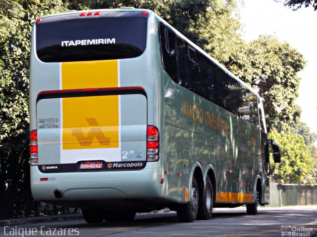 Viação Itapemirim 232 na cidade de São Paulo, São Paulo, Brasil, por Caique Cazares. ID da foto: 1783367.