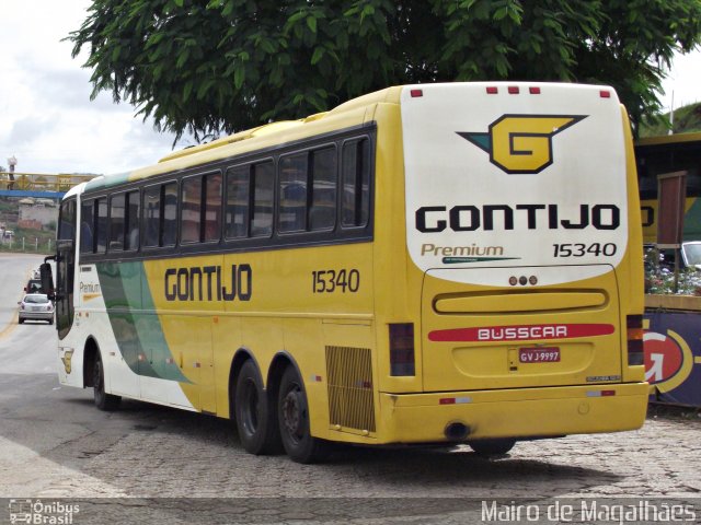 Empresa Gontijo de Transportes 15340 na cidade de João Monlevade, Minas Gerais, Brasil, por Mairo de Magalhães. ID da foto: 1782229.