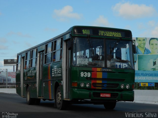 Auto Viação Santa Cruz 939 na cidade de Recife, Pernambuco, Brasil, por Vinicius Silva. Número da foto: #1783508.