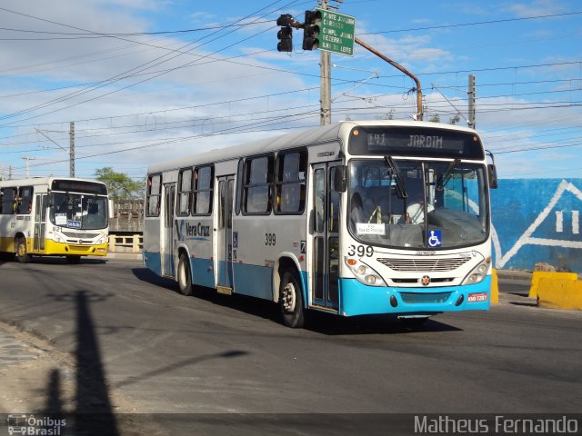 Expresso Vera Cruz 399 na cidade de Recife, Pernambuco, Brasil, por Matheus Fernando. Número da foto: #1781569.