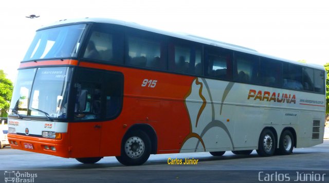 Viação Paraúna 915 na cidade de Goiânia, Goiás, Brasil, por Carlos Júnior. ID da foto: 1782728.