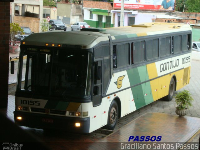 Empresa Gontijo de Transportes 10155 na cidade de Coronel Fabriciano, Minas Gerais, Brasil, por Graciliano Santos Passos. ID da foto: 1781333.