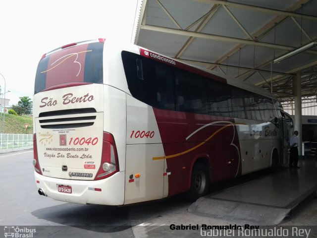 Viação São Bento Ribeirão Preto 10040 na cidade de Carmo do Rio Claro, Minas Gerais, Brasil, por Gabriel Romualdo Rey . Número da foto: #1781667.