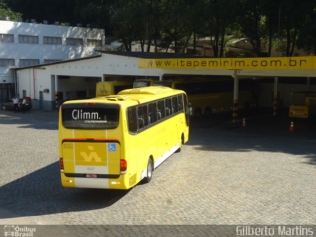 Viação Itapemirim 8207 na cidade de Cachoeiro de Itapemirim, Espírito Santo, Brasil, por Gilberto Martins. Número da foto: #1782279.